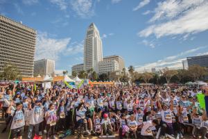 Children were among last year’s participants of United Way of Greater Los Angeles’ HomeWalk, an annual march to raise funds and awareness to end homelessness. Photo courtesy of United Way of Greater L.A.