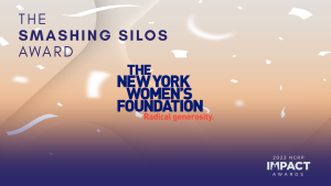 Alt. feature article graphic featuring the logos of NCRPs Smashing Silos Impact Award and the New York Women's Foundation.