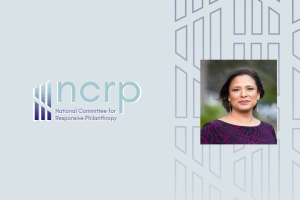 frontpage graphic for NCRP Press Release Announcing Maria De La Cuz as VP & Chief External Affairs Officer