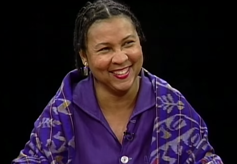 bell hooks on the PBS’ Charlie Rose Show in 1995